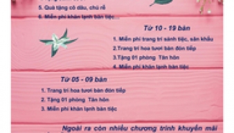 NHÀ HÀNG-KS MỸ KHÊ - KHUYẾN MÃI MÙA CƯỚI 2025