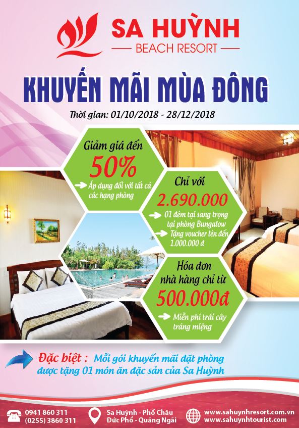 Khuyến mãi phòng ngủ tại Sa Huỳnh Beach Resort