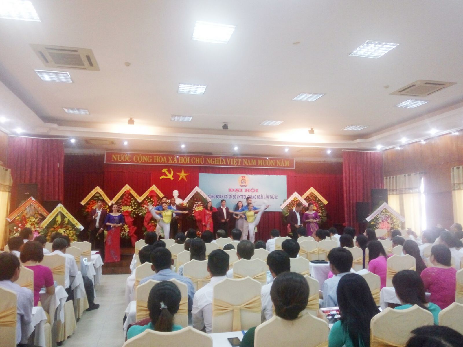 Đại hội công đoàn cơ sở VHTTDL tỉnh Quảng Ngãi lần thứ IX tại khách sạn Hùng Vương